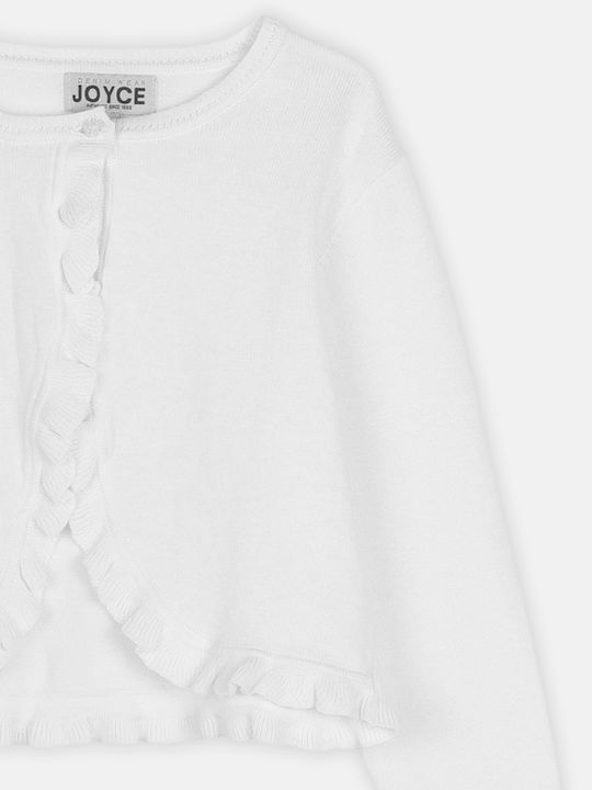 Kinderstrickjacke Weiß