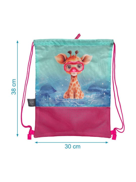 Kiokids Safari Fun Παιδική Τσάντα Θαλάσσης Φούξια