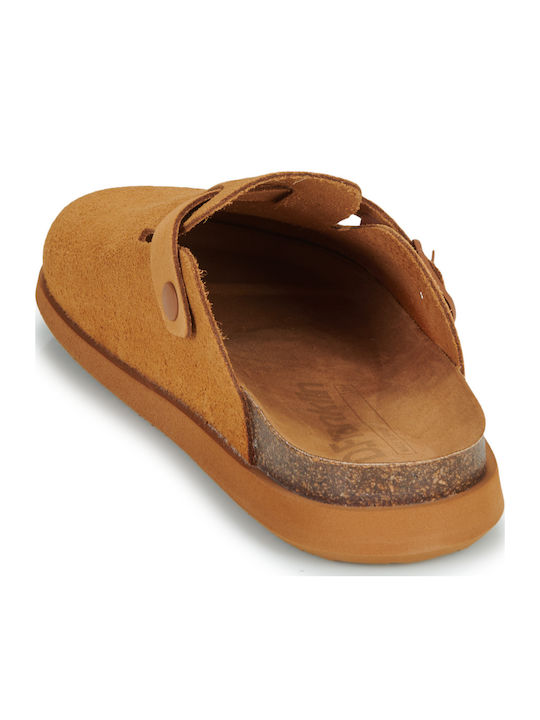 Vibe Mules με Τακούνι σε Καφέ Χρώμα