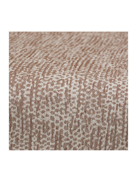 Lino Home Saphire Sofa Throw 2 Sides 180x250cm Terracotta
