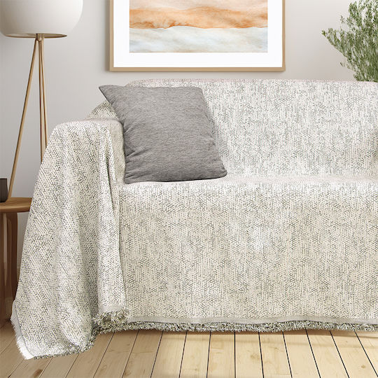 Lino Home Saphire Ριχτάρι Τριθέσιου Καναπέ Δύο 'Οψεων 180x300εκ. Khaki 3000004435