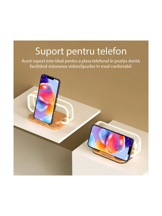Lampă de noptieră cu încărcător wireless 10W Lexium