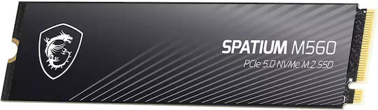 MSI Spatium M560 SSD 2TB M.2 Type with PCI Express 5.0 Connection