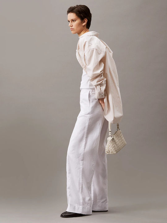 Damen Stoff Hose White