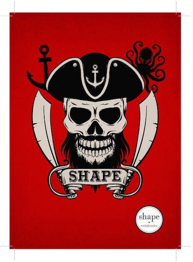 Shape Notebooks Спирал Тетрадка На райета A4 60 Листа 2 Теми Shape 1бр