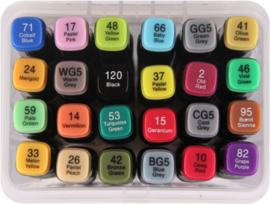 Tpster Zeichenmarker Dicke Set 24Stück