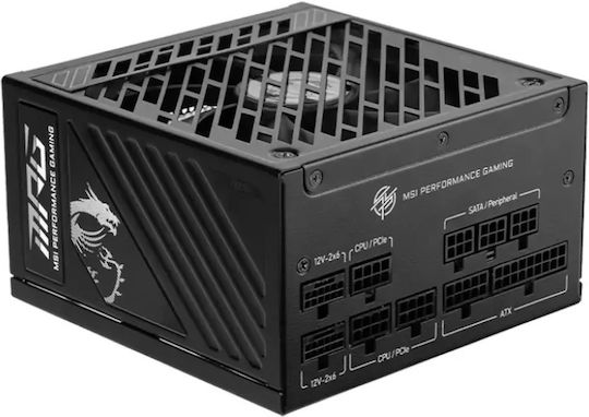 MSI MPG A1000GS PCIE5 1000W Μαύρο Τροφοδοτικό Υπολογιστή Full Modular 80 Plus Gold