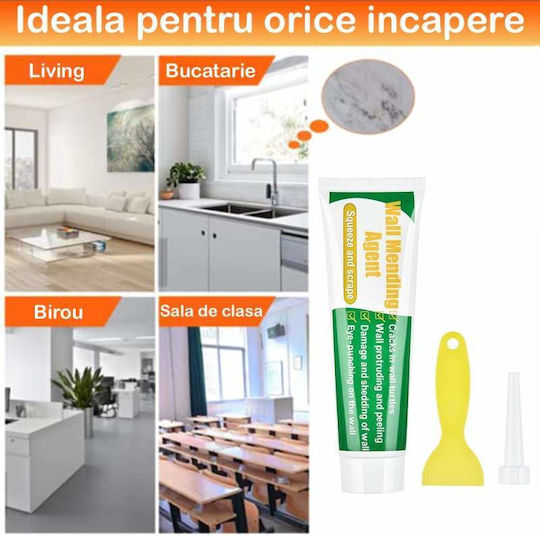 Chit de Reparare Instantanee pentru Pereți Găuri Zgârieturi Plăci Uscare Rapidă Alb