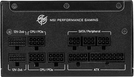 MSI MPG A1000GS PCIE5 1000W Μαύρο Τροφοδοτικό Υπολογιστή Full Modular 80 Plus Gold