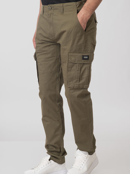 Herrenhosen Cargo Elastisch Khaki