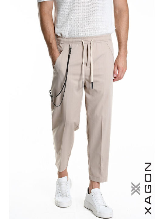 Παντελόνι Ελαστικό σε Relaxed Εφαρμογή Beige