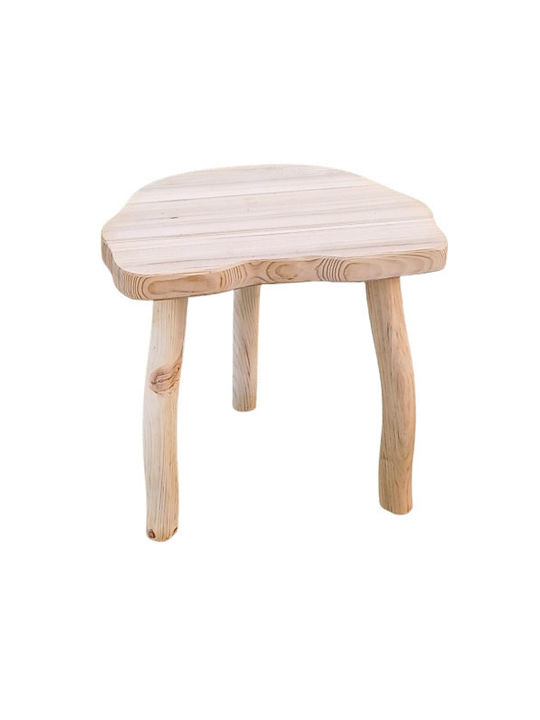 Hölzernes Gartenhocker Außenbereich Beige 27x38x35cm