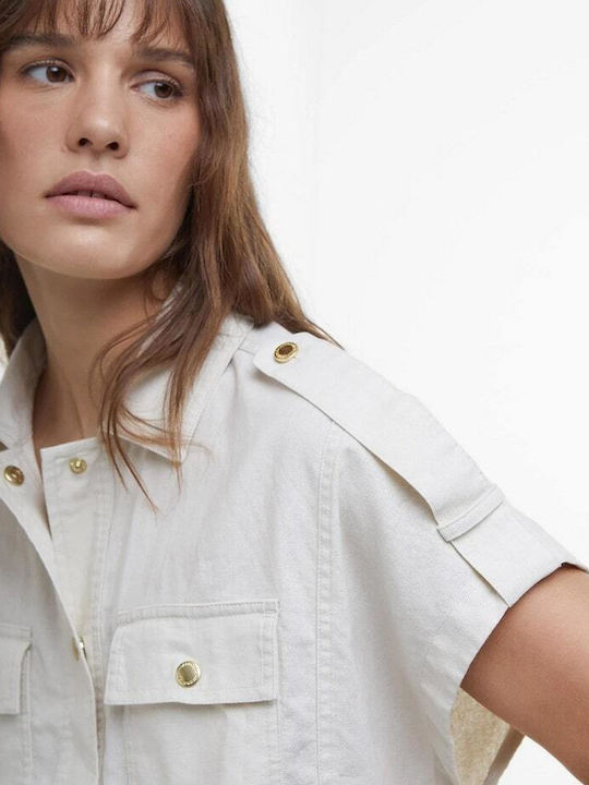 Women's Short Sleeve Shirt Gray