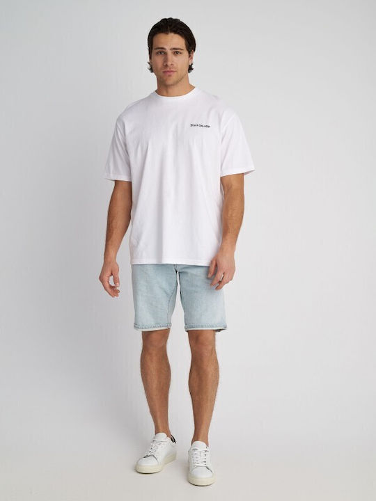 Paolo Men's Shorts Jeans Light Blue
