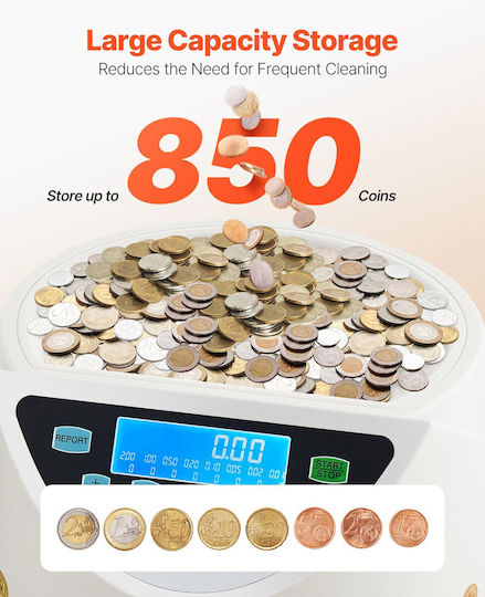 Vevor Money Counter with Speed 147 Coins per Minute YBQDJOY8ZFJJXVW7GV2
