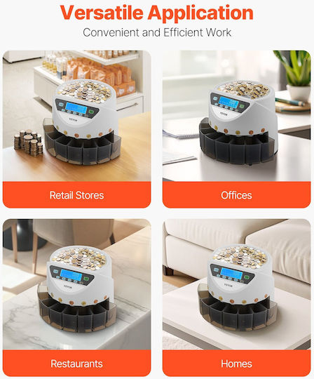 Vevor Money Counter with Speed 147 Coins per Minute YBQDJOY8ZFJJXVW7GV2