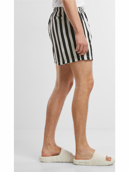 Men's Swimwear Shorts Black/offwhite Striped