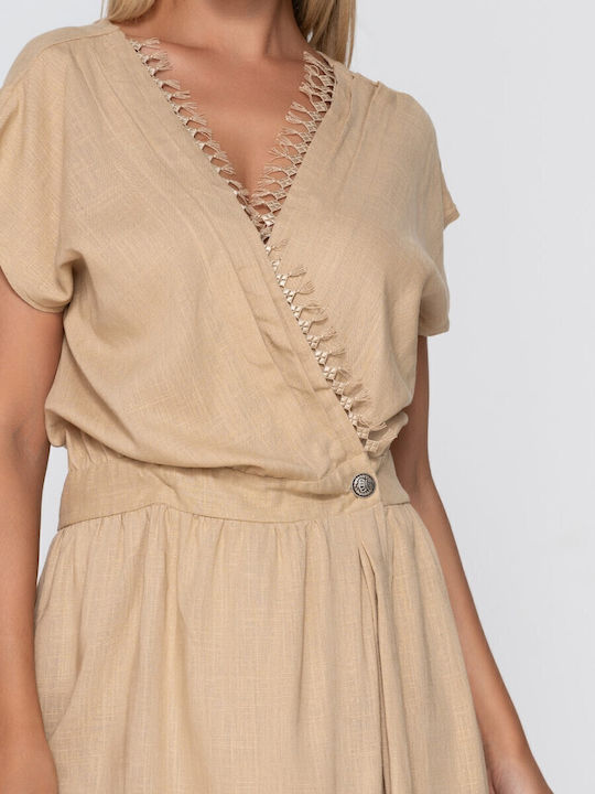 Rochie Mini Salvie Bej