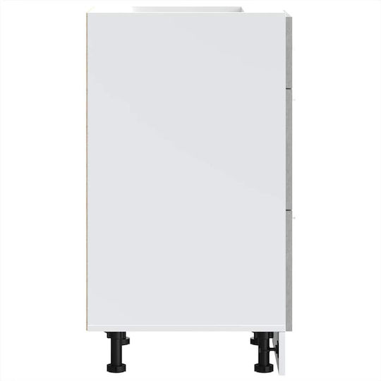 Lyon Επιδαπέδια Συρταριέρα Κουζίνας Γκρι 40x46x81.5εκ.