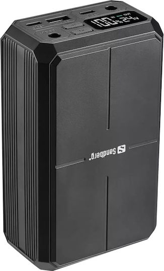 Sandberg Power Bank 27000mAh 100W with USB-A Port and 2 USB-C Ports Power Delivery Black