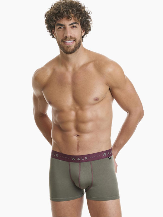 Men's Boxers Burgundy/Khaki 2Pack