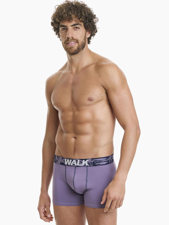 Ανδρικά Μποξεράκια Μπλε Σκ./λιλά 2Pack