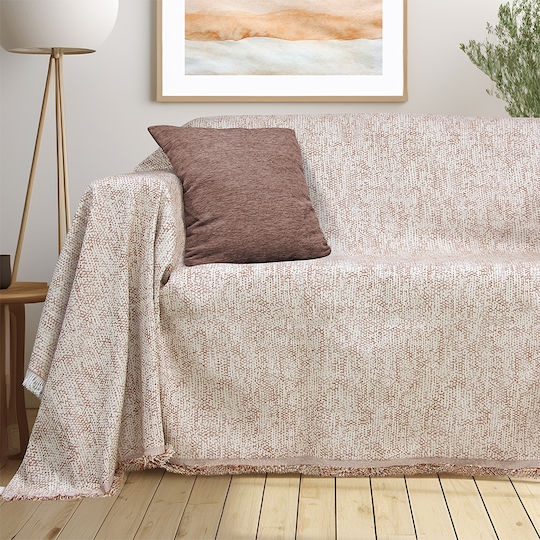 Lino Home Saphire Decken & Couchdecken Dreisitzer-Sofa Wurf Terrakotta 180x300cm Herstellerfarbe