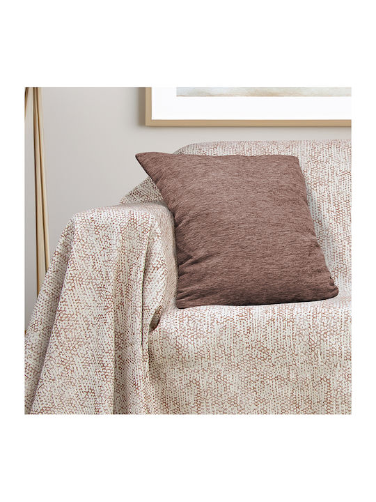 Lino Home Saphire Three-Seater Sofa Throw 2 Sides 180x300cm Terracotta