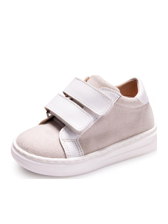 Gorgino Βαπτιστικά Δερμάτινα Sneakers Μπεζ