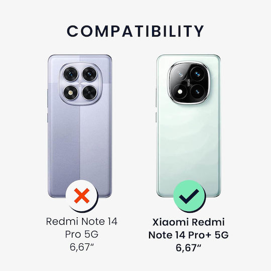 KWmobile Задна корица Дървен Кафяв (Redmi Note 14 Pro+)