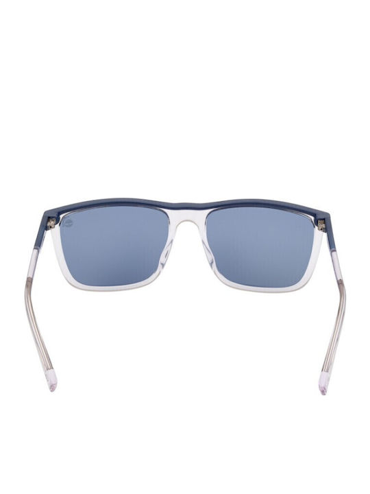Timberland Men's Sunglasses with Blue Plastic Frame and Blue Lens TB9302 26D