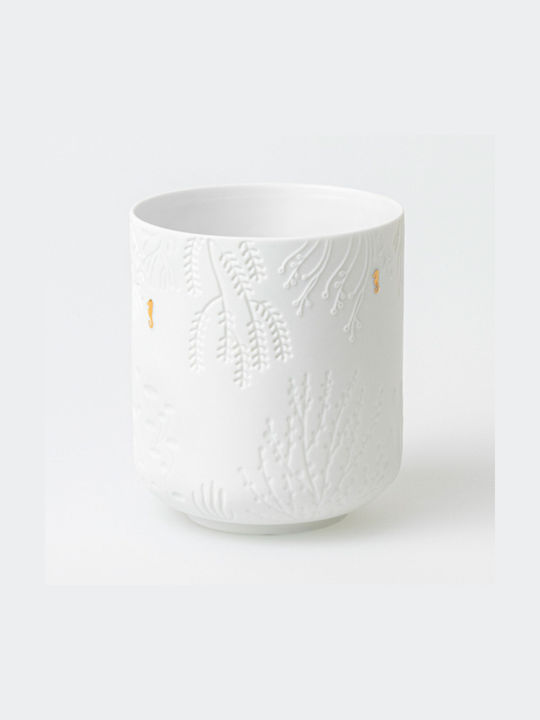 Raeder Candle Holder suitable for Tealights Porcelain in White Color 9x9x10.2cm 1pcs