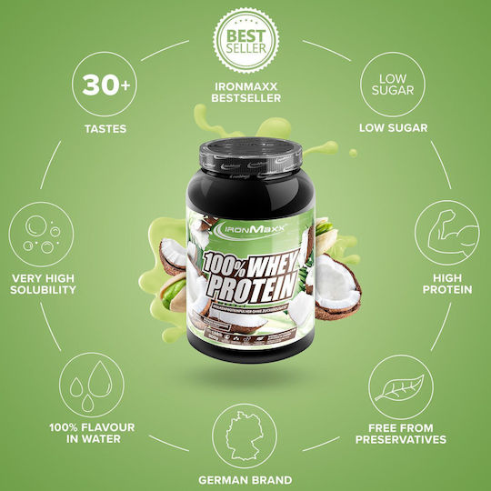 IronMaxx Πρωτεΐνη Ορού Γάλακτος με Γεύση Pistachio Coconut 900gr