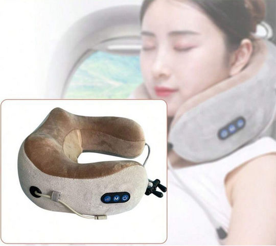 Verk Group Μαξιλαράκι Ταξιδίου Memory Foam Μπεζ