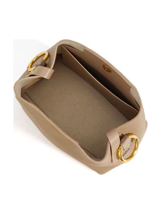 Leather Women's Bag Shoulder Beige
