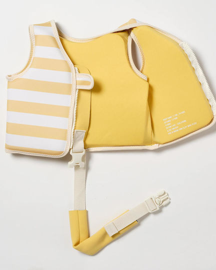 Παιδικό Φουσκωτό Γιλέκο Θαλάσσης Sunnylife Sid Seagull Mustard Stripe Yellow 9339296069608