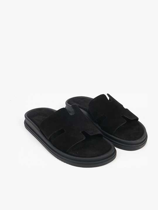 Women's Flat Sandals Flatforms in Black Color