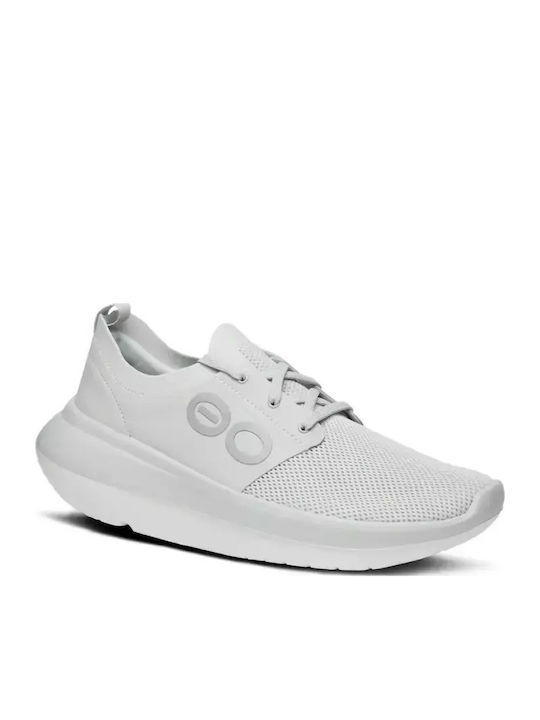 Oofos Sneakers Λευκο / Γκρι Μολυβι