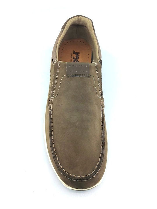 Men's Leather Moccasins Beige