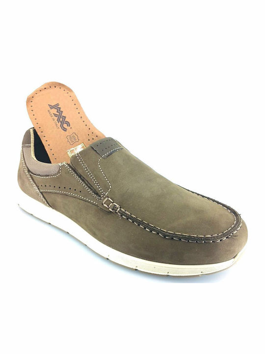Men's Leather Moccasins Beige