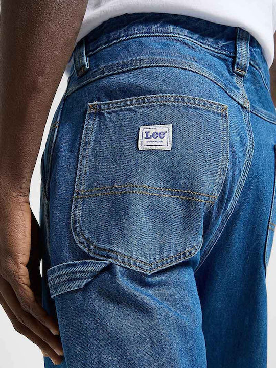 Carpenter Men's Jeans Pants with Relaxed Tapered Fit Mid Shade