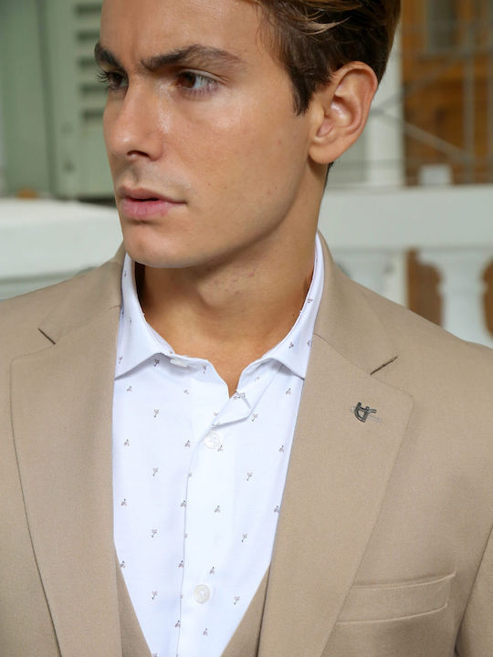 Men's Summer Suit Jacket Camel