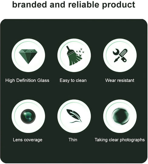 Xiaomi Poco Camera Protection Tempered Glass Black for the Xiaomi Poco F7 Ultra 5G