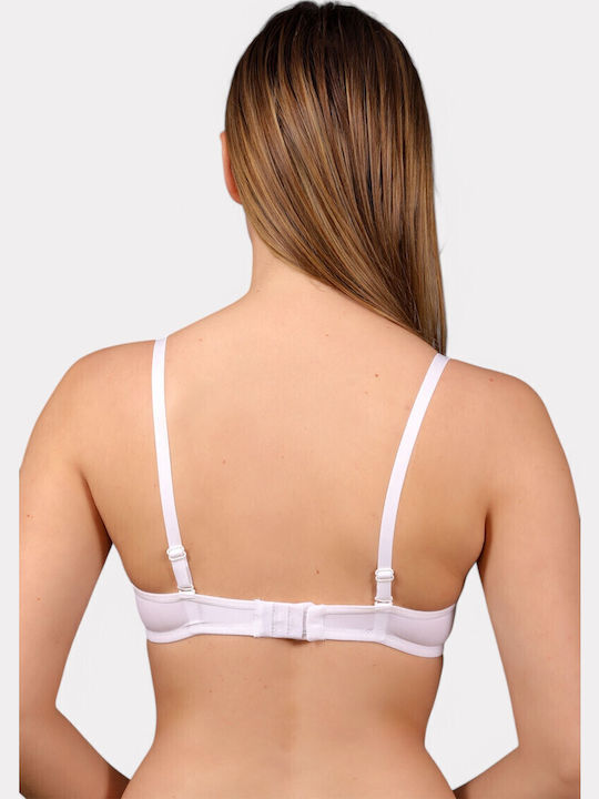 Strapless Bra without Padding White