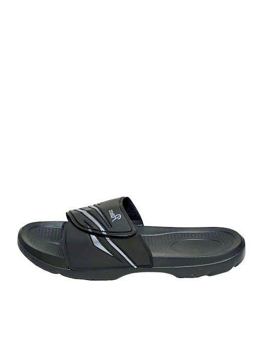 Men's Black Slides