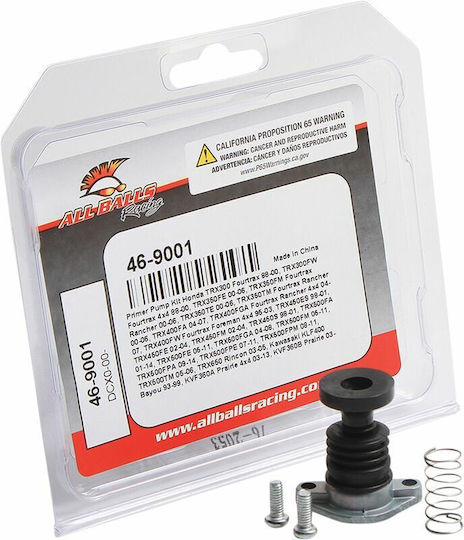 All Balls Kraftstoffpumpen-Reparatursatz 46-9001 500 Fa 01-14 300 Fw 88-00 Honda Trx Kawasaki Kvf 360 4x4 03-12 400 96-03 Kit Schwarz
