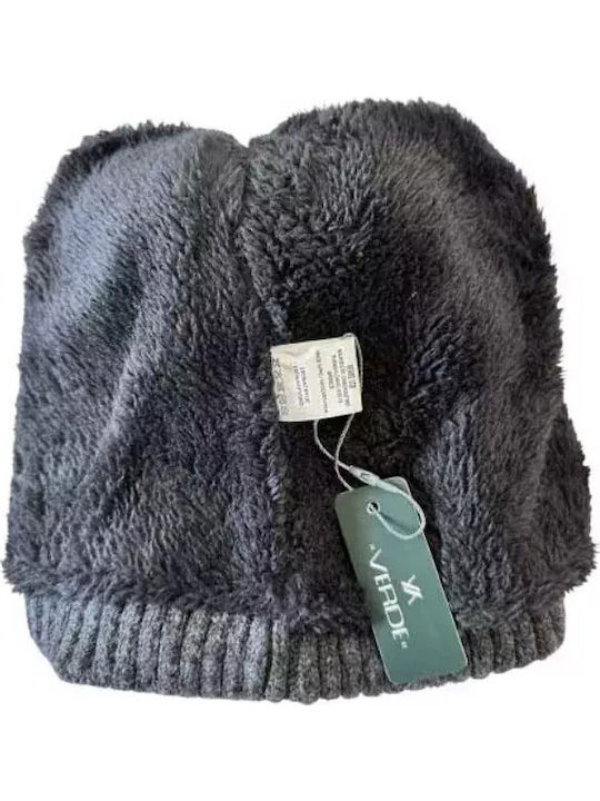 Pom Pom Beanie Γυναικείος Σκούφος Πλεκτός σε Μαύρο χρώμα