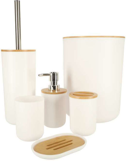 Set Accesorii Baie Plastic Alb