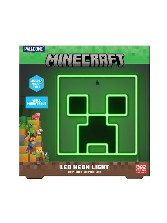 Paladone LED Kinder Schreibtischlampe Minecraft Mehrfarbig 25εκ.
