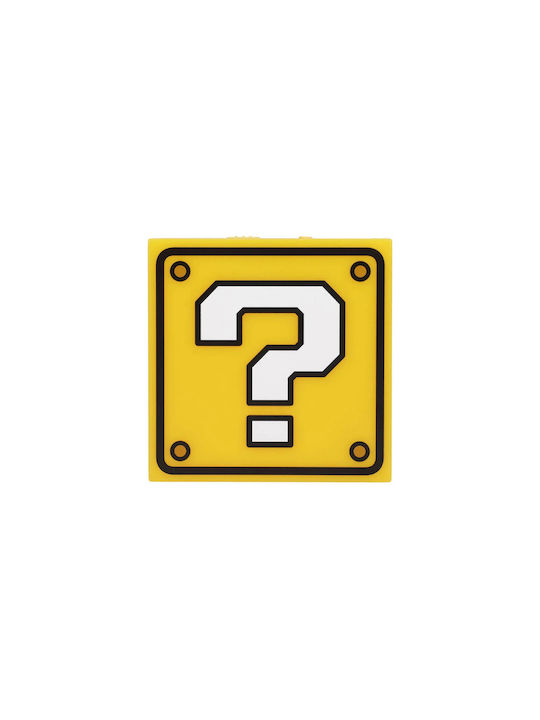 Paladone Παιδικό Διακοσμητικό Φωτιστικό Super Mario Question Κίτρινο 16εκ.